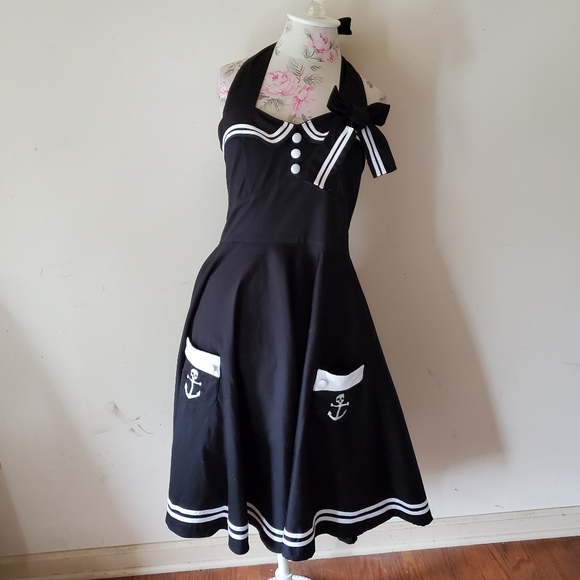 Hell Bunny Dresses & Skirts - Hell bunny vixen sailor dress punk goth nautical